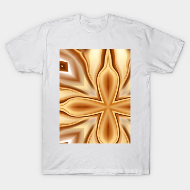 Abstract stylization of a flower, with four spikes, off-center orientation T-Shirt by Hujer